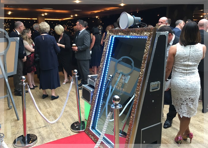 The Magic Mirror Photo Booth at a corporate event in Nottingham