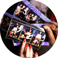 Magic Mirror Photo Booth's instantly printed photographs