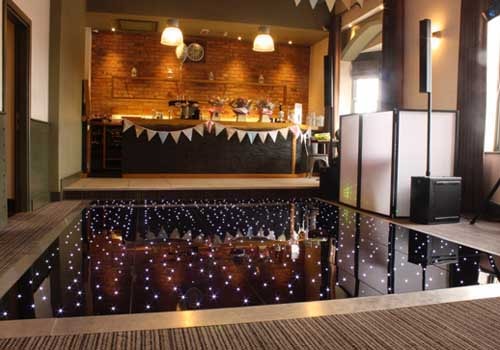 Starlit LED Dance Floor hire at wedding in Nottingham